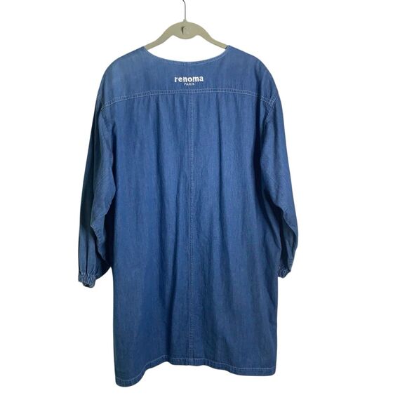 Vintage Renoma Paris Japan Apron Association Utility Jacket Denim Streetwear XL - Picture 4 of 16